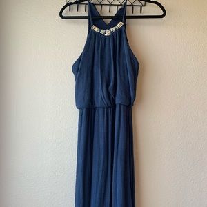 beach vibes beaded maxi dress